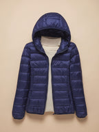 Evelyn | Women's Ultra-Light Hooded Quilted Winter Coat
