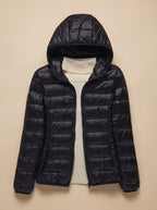 Evelyn | Women's Ultra-Light Hooded Quilted Winter Coat