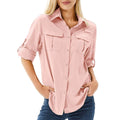 Aria | Women's UPF 50 Long Sleeve Hiking Shirt Roll-Up Safari