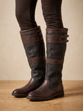 Camila | Women's Waterproof Double-Buckle Knee-High Pull-On Boots