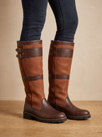 Camila | Women's Waterproof Double-Buckle Knee-High Pull-On Boots