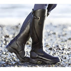 Evelyn | Women's Waterproof Leather Knee High Boots Buckle Strap Riding